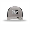 Flexfit Send Lawyers Guns & Money Carbon Fiber Patch Trucker Hat - SILVER/BLACK