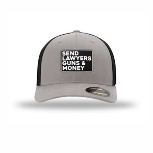 Flexfit Send Lawyers Guns & Money Carbon Fiber Patch Trucker Hat