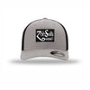 Flexfit Zoso Combo Carbon Fiber Patch Trucker Hat - SILVER/BLACK