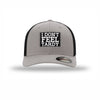 Flexfit I Don't Feel Tardy Carbon Fiber Patch Trucker Hat - SILVER/BLACK