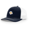 Fried Egg Icon- Structured Trucker - NAVY