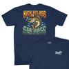 Kick His Ass Sea Bass T-Shirt (Inspired by Dumb and Dumber) - Navy