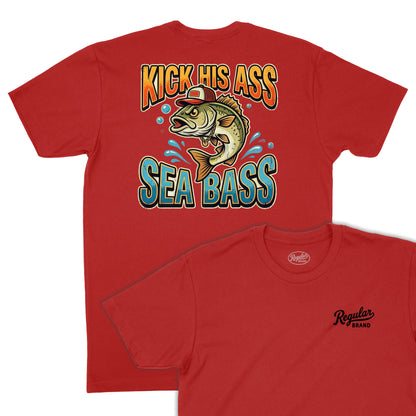 Kick His Ass Sea Bass T-Shirt (Inspired by Dumb and Dumber)