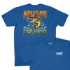 Kick His Ass Sea Bass T-Shirt (Inspired by Dumb and Dumber) - Royal