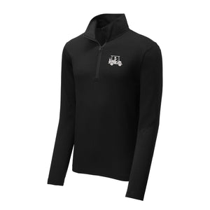 Golf Cart Triblend Quarter Zip Pullover