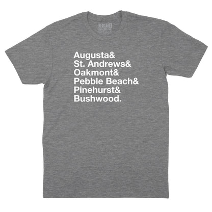 Golf Course Bucket List T-Shirt
