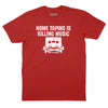 Home Taping is Killing Music T-Shirt - Red