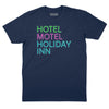 Hotel Motel Holiday Inn T-Shirt (Inspired by The Sugarhill Gang) - NAVY