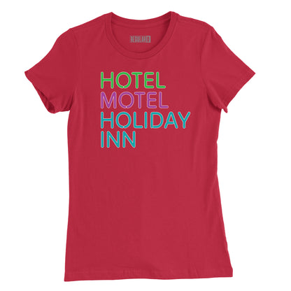 Hotel Motel Holiday Inn Womens T-Shirt (Inspired by The Sugarhill Gang)