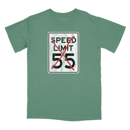 I Can't Drive 55 Sign Relaxed Fit T-Shirt