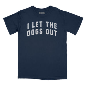 I Let the Dogs Out Vintage Arch Relaxed Fit T-Shirt