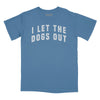 I Let the Dogs Out Vintage Arch Relaxed Fit T-Shirt - Slate