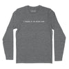 I Wanna Rock Right Now Long Sleeve T-Shirt (Inspired by Rob Base & DJ E-Z Rock) - Charcoal Heather