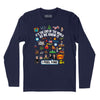 It's the End of the World as We Know It Icon Long Sleeve T-Shirt (Inspired by R.E.M.) - Navy