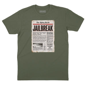 Jailbreak Newspaper Article T-Shirt (Inspired by AC/DC)