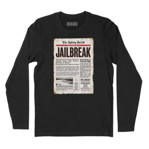 Jailbreak Newspaper Article Long Sleeve T-Shirt