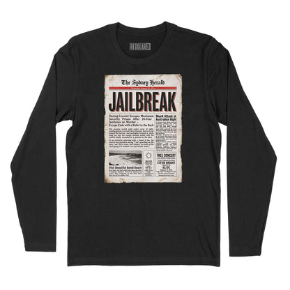 Jailbreak Newspaper Article Long Sleeve T-Shirt