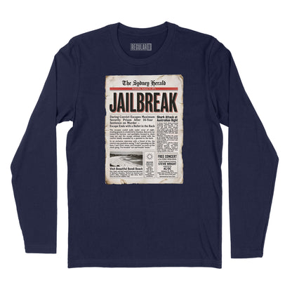 Jailbreak Newspaper Article Long Sleeve T-Shirt