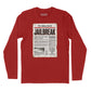 Jailbreak Newspaper Article Long Sleeve T-Shirt