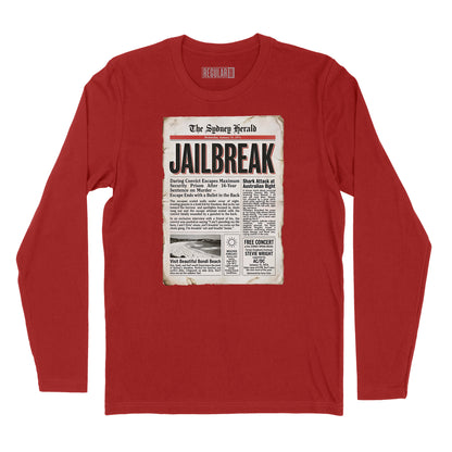 Jailbreak Newspaper Article Long Sleeve T-Shirt