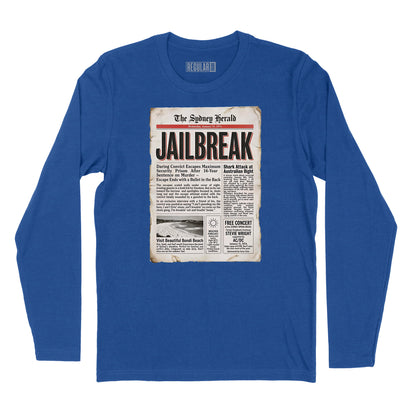 Jailbreak Newspaper Article Long Sleeve T-Shirt