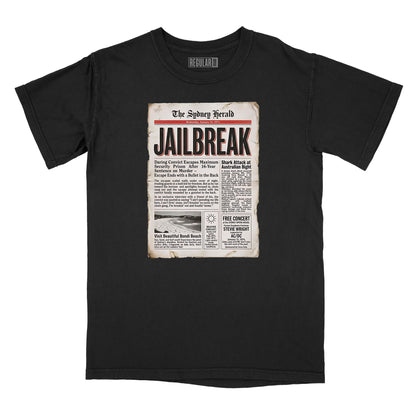 Jailbreak Newspaper Article Relaxed T-Shirt (Inspired by AC/DC)