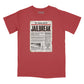 Jailbreak Newspaper Article Relaxed T-Shirt (Inspired by AC/DC)