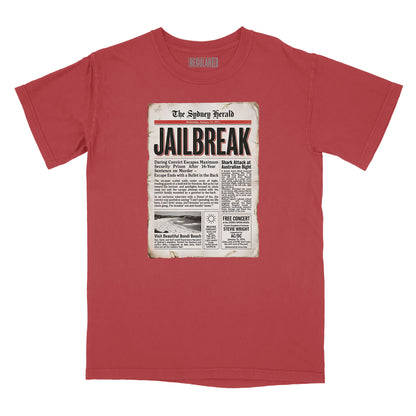 Jailbreak Newspaper Article Relaxed T-Shirt (Inspired by AC/DC)