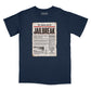 Jailbreak Newspaper Article Relaxed T-Shirt (Inspired by AC/DC)