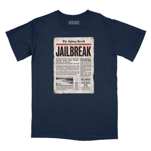 Jailbreak Newspaper Article Relaxed T-Shirt (Inspired by AC/DC)