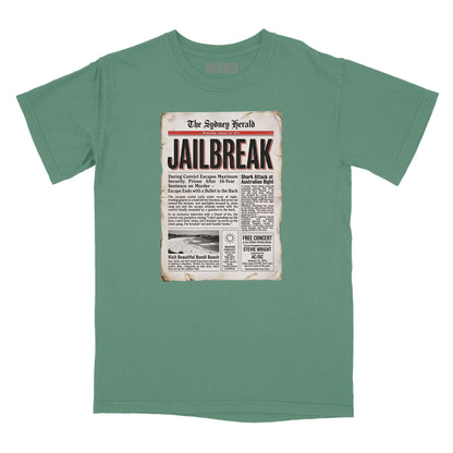 Jailbreak Newspaper Article Relaxed T-Shirt (Inspired by AC/DC)