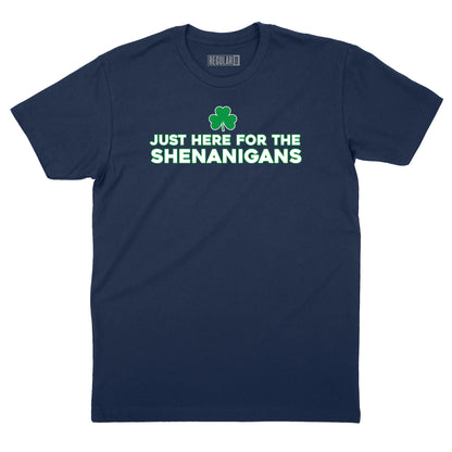 Just Here for the Shenanigans Shamrock T-Shirt