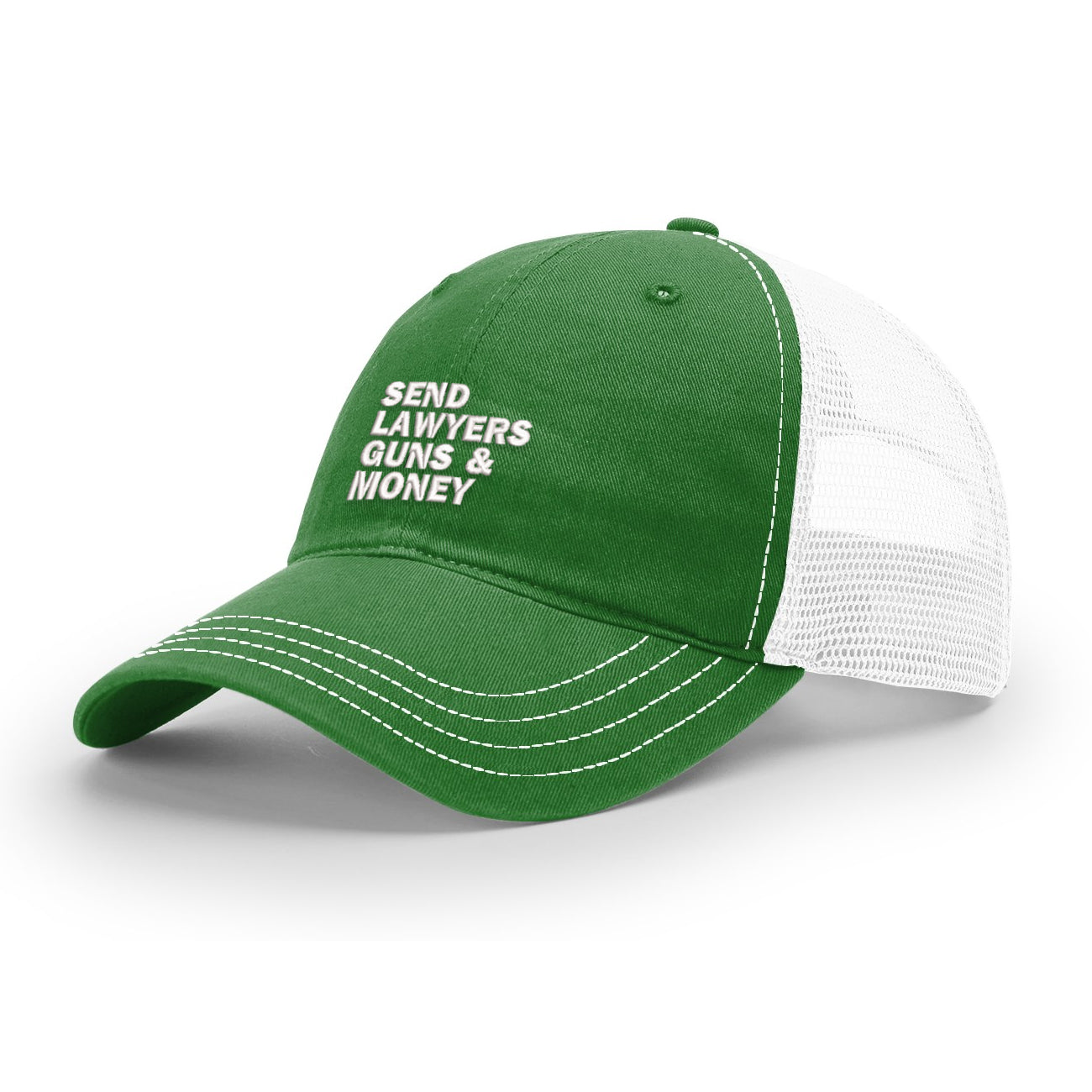 Send Lawyers Guns & Money - Choose Your Style Hat Kelly Soft Trucker