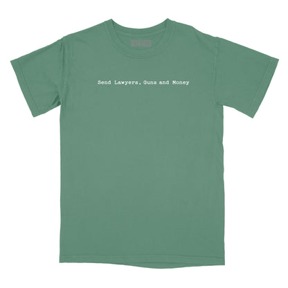 Send Lawyers Guns & Money Typewriter Relaxed Fit T-Shirt