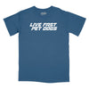 Live Fast Pet Dogs Relaxed T-Shirt - SLATE