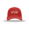 Live Fast Pet Dogs - Soft Mesh Trucker - RED