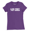 Live Fast, Pet Dogs Womens T-Shirt - PURPLE