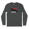 Elsinore Beer Flying Hosehead Long Sleeve T-Shirt - Charcoal Heather