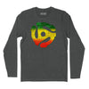 45 RPM Adapter Rasta Long Sleeve T-Shirt - Charcoal Heather
