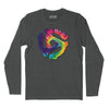 45 RPM Adapter Tie Dye Long Sleeve T-Shirt - Charcoal Heather