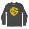 45 RPM Adapter Long Sleeve T-Shirt - Charcoal Heather