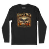 Simple Man Poison Whiskey Long Sleeve T-Shirt (Inspired by Lynyrd Skynyrd) - Black