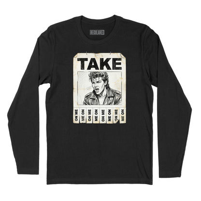 Take On Me Handbill Long Sleeve T-Shirt (Inspired by A-Ha)