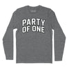 Party of One Long Sleeve T-Shirt - Charcoal Heather