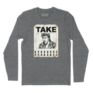 Take On Me Handbill Long Sleeve T-Shirt (Inspired by A-Ha)