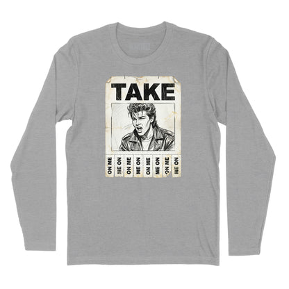 Take On Me Handbill Long Sleeve T-Shirt (Inspired by A-Ha)