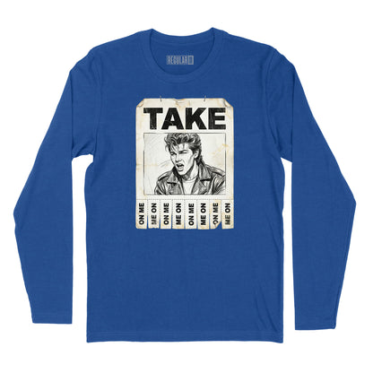 Take On Me Handbill Long Sleeve T-Shirt (Inspired by A-Ha)
