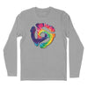 45 RPM Adapter Tie Dye Long Sleeve T-Shirt - Heather Grey