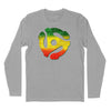 45 RPM Adapter Rasta Long Sleeve T-Shirt - Heather Grey