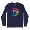 45 RPM Adapter Tie Dye Long Sleeve T-Shirt - Navy